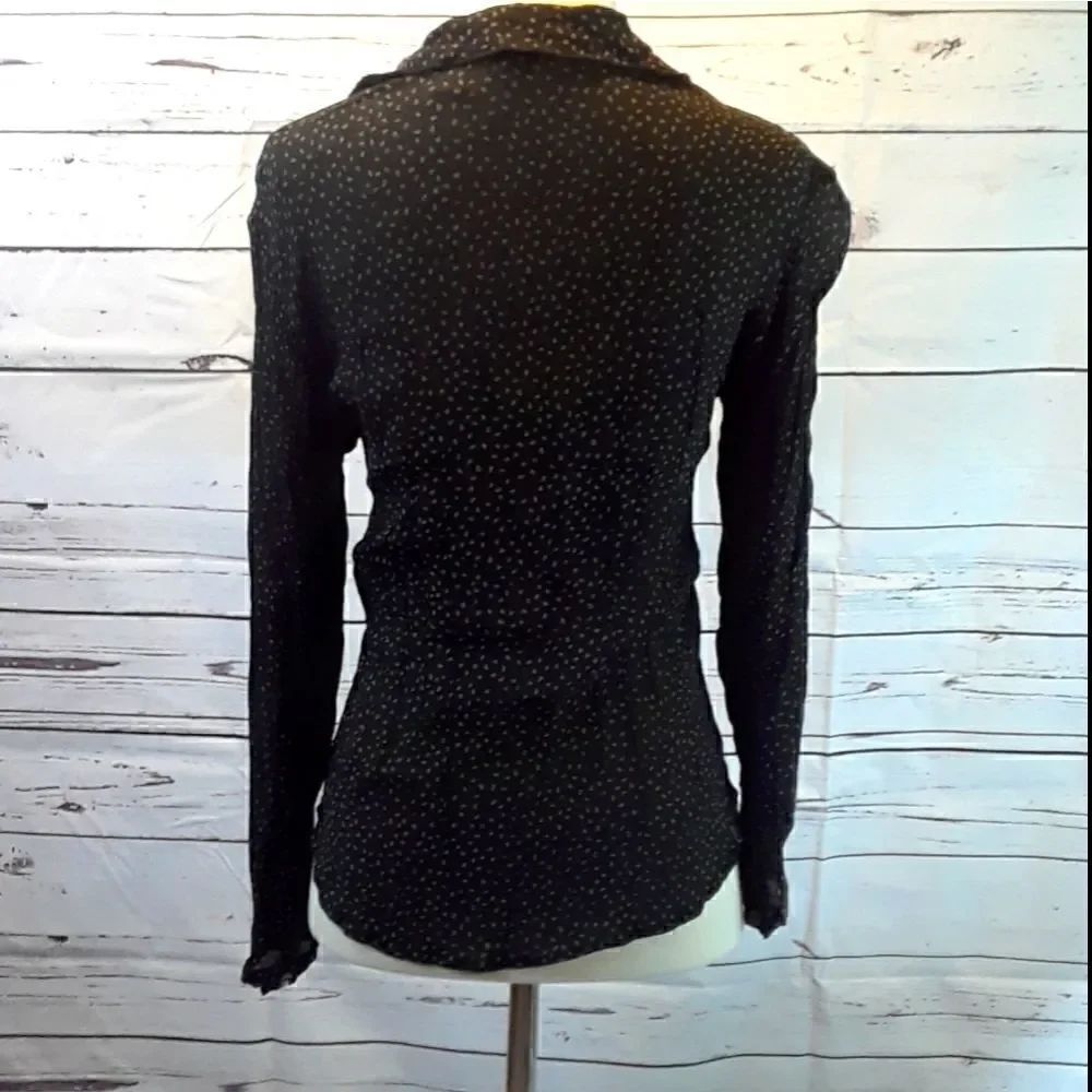2/$20 J Jill Black Blouse Small - Picture 6 of 8